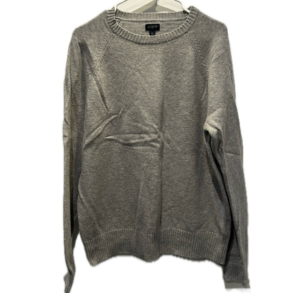 J Crew Wool Sweater Color: Gray Size: L